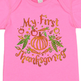 thumbnail image 4 of Inktastic My 1st Thanksgiving Pumpkin Vegetables in Orange and Green Boys or Girls Baby Bodysuit, 4 of 5