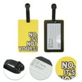 thumbnail image 3 of Unique Bargains 1 Pc Letter Pattern Luggage Tag for Travelling Yellow, 3 of 4