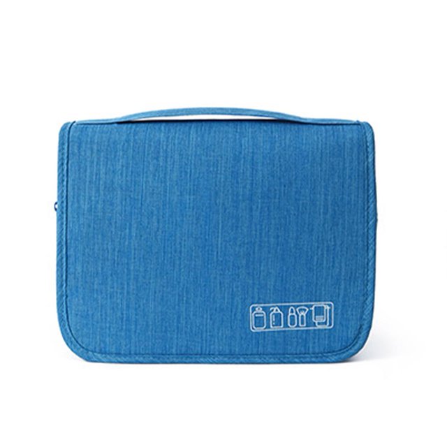 EZLIFE CQJJTKX Bolsa de maquillaje grande, organizador portátil de viaje para maquillaje, bolsa de maquillaje de doble capa, estuche de almacenamiento vertical para cosméticos, para mujeres y niñas co
