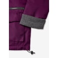 thumbnail image 5 of Roaman's Hooded All-Weather Jacket Fleece Lining Rain Coat, 5 of 6
