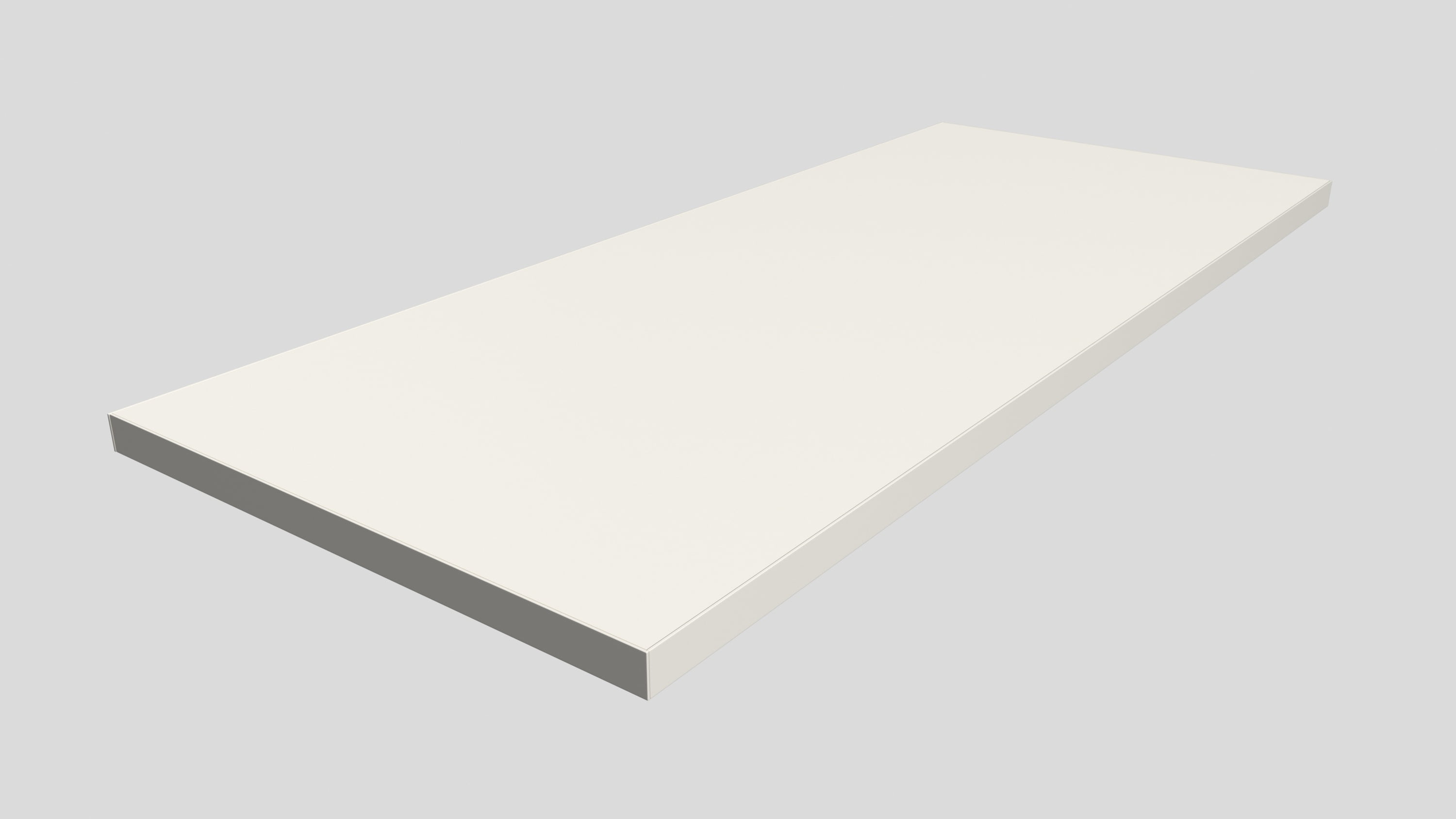 Shelf Kit White 24 in. D x 8 in. L x 0.6 in. H