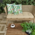 thumbnail image 2 of Jordan Manufacturing 18" x 18" Jabber Clover Multicolor Tropical Square Outdoor Throw Pillow (2 Pack), 2 of 11