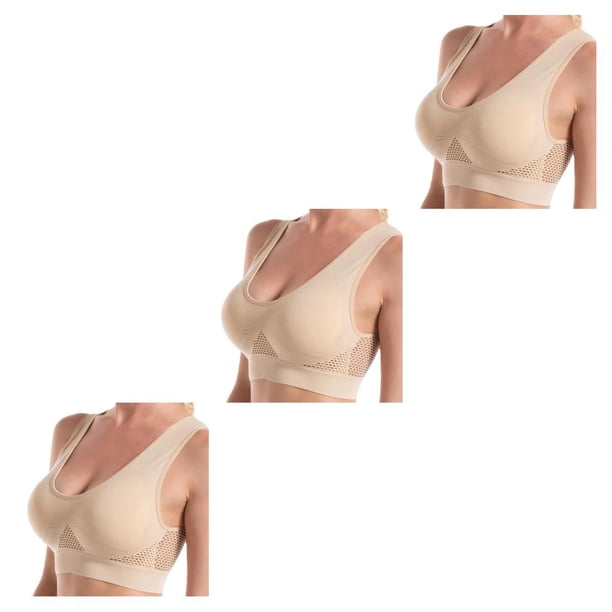 Sonducket Sujetador deportivo para mujer, chaleco deportivo inalámbrico, ropa interior transpirable a prueba de golpes Type4 NO4