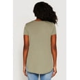 thumbnail image 4 of Womens Side Slit High Low Hem Tee, 4 of 4