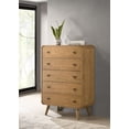 thumbnail image 2 of Robyn 5-drawer Bedroom Chest of Drawers Light Ash, 2 of 12