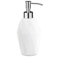 thumbnail image 2 of Essentra Home Modern White Collection Soap Dispenser with Chrome Metal Pump â€“ 12oz, 2 of 3