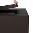 thumbnail image 5 of Real Flame Aegean 50" Rectangle Steel Propane or Natural Gas Fire Pit Table in Dark Bronze, 5 of 11