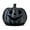 BLACK, variant on Clay Pumpkin Jack-o'-Lantern Tabletop Decor, Brown, 9", Fall Indoor by Way To Celebrate
