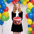 thumbnail image 5 of The Amazing Digital Circus Themed Popcorn Bucket, Tuxedo Design Snack Storage Container, Reusable Party Tub For Movie Nights And Collectible Fans, 5 of 5