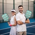 thumbnail image 6 of Pickleball Paddles Set,Pioneer Flower Floral Print Pattern Fiberglass Surface Pickleball Racket Set with 2 Indoor Outdoor Pickleball Balls and Pickleball Bag,Pickle-ball Equipment, 6 of 6