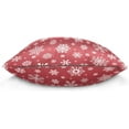 thumbnail image 2 of GZHJMY Christmas Red Snowflake Throw Pillow Cover 20 x 20 Inch, Soft Square Cushion Case for Home Couch Sofa Bedroom Car Farmhouse Decor Home Decor, 2 of 7