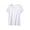 White, variant on Annhoo Women's Pajama Tops Solid Color Round Neck Short Sleeve Shirts Casual Breathable Loungewear Blouses