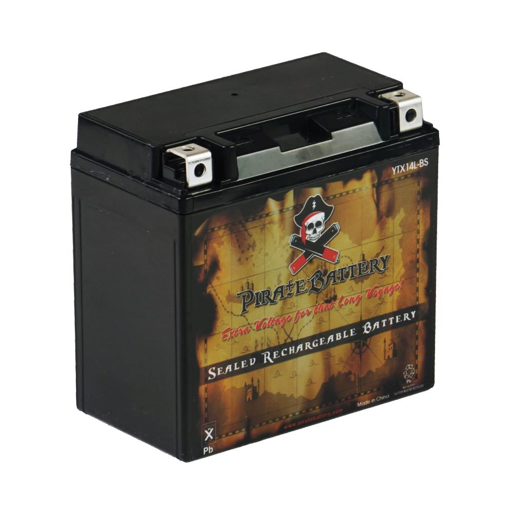 Pirate Battery Ytx14L-Bs Motorcycle Battery for Harley-Davidson Xl, Xlh