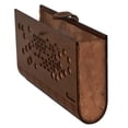thumbnail image 3 of Bolsa Clutch Hexagono Nogal Forro Umber Borse Della Vittoria Clutch, 3 of 3