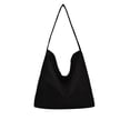 thumbnail image 2 of Deeceymbur Women Genuine Leather Tote Bag Shoulder Crossbody Purse Slouchy Satchel Handbag Casual Everyday Use Black Brown Coffee Color Options, 2 of 6
