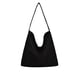 thumbnail image 2 of Bolsos De Cuero Bolso de mano de ante sintético negro para mujer, suave, holgado, con correa cruzada (1 unidad) JASKFLY, 2 of 8