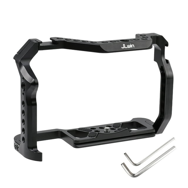 JLwin Metall Camera Cage Aluminum Alloy with Quick Release Plate Cold Shoe Mount Numerous 1/4in-20