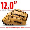 thumbnail image 3 of Guante de campo Franklin Sports Trapeze Web Camel de 12 pulgadas, 3 of 7