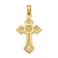 thumbnail image 1 of 14K Yellow Gold Gold Polished Cross w/lace Center & Arrow Tips Pendant, 1 of 2