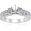 Pompeii 1 1/4ct Vintage Engagement Ring Setting 14K White gold (G/H,I1-I2)