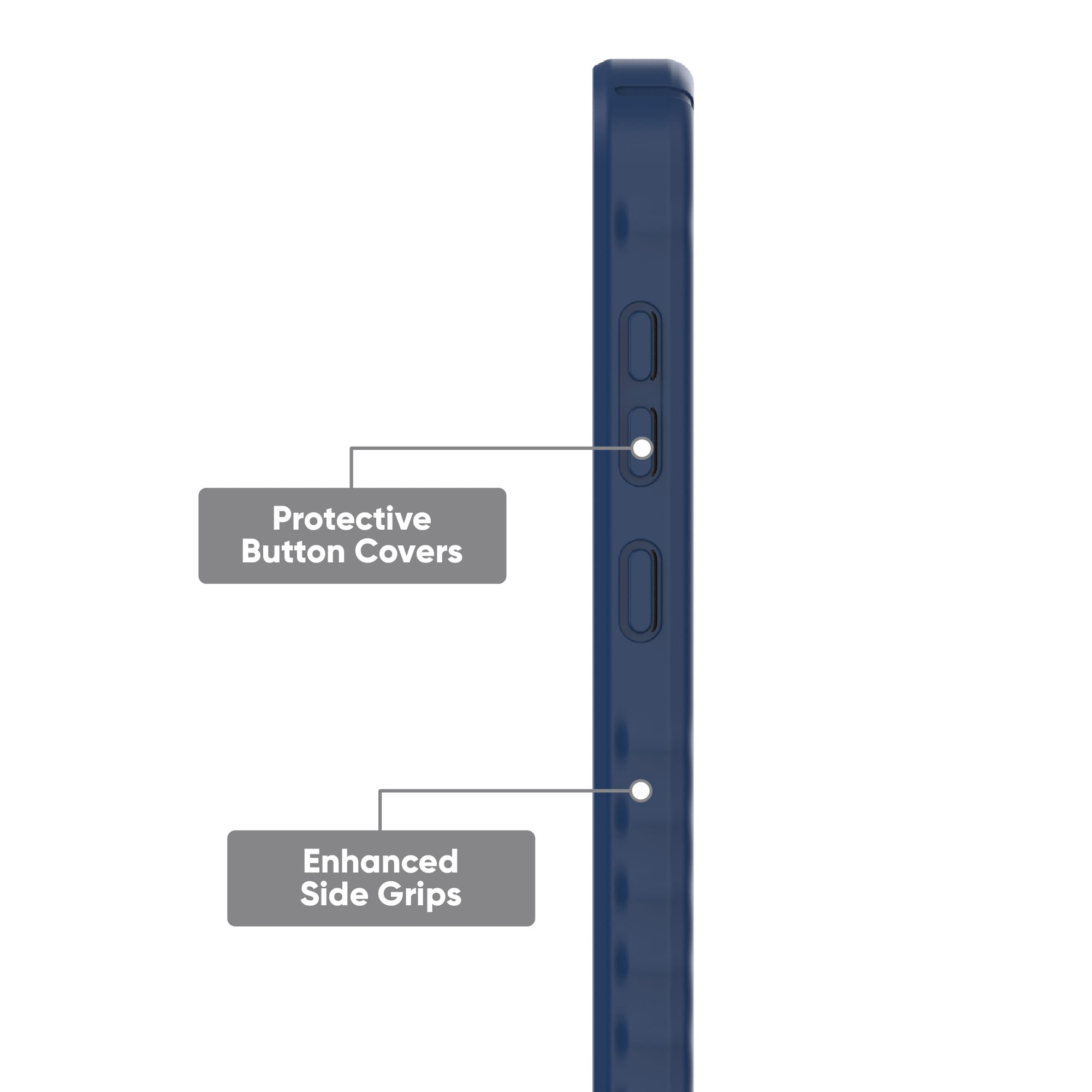 onn. Protective Gel Phone Case for Samsung Galaxy A35 5G - Blue