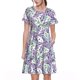 thumbnail image 1 of Balery Lavender Flowers Vestidos sueltos de manga corta para mujer, vestidos de verano 2025, vestidos casuales de corte A con vuelo., 1 of 6