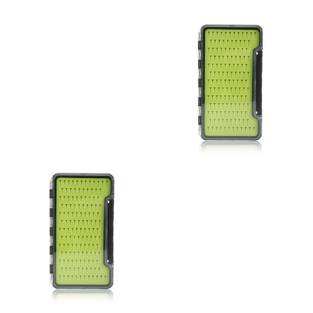Soidarity Caja de pesca con mosca, forro de silicona portátil, cajas impermeables, contenedor de almacenamiento de cebo, accesorios de pesca, Triangular Type1 NO1 Soidarity CBP233773