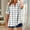 White, variant on Women's V-Neck Short Sleeve Striped Button-Down Casual Summer T-Shirt