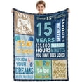 thumbnail image 1 of LHSHID 13th Birthday Gifts for Boys Blue Happy 13th Birthday Blanket 13 Year Old Boy Girls Gift Ideas 13th Birthday Decorations Gift Throw Blanket for Teen Son Grandson Nephew 60x80in, 1 of 6