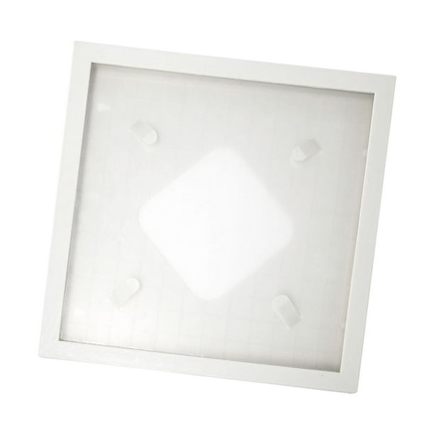 Soporte de pared para marco de discos de vinilo con tapa para colgar de forma creativa. Blanco