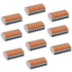 thumbnail image 1 of 10 piezas de conector de Cable de tuerca de varilla de amarre, conexión de Cable de Terminal compacto de Conductor clasificado PCT-218 de 8 puertos, 1 of 5