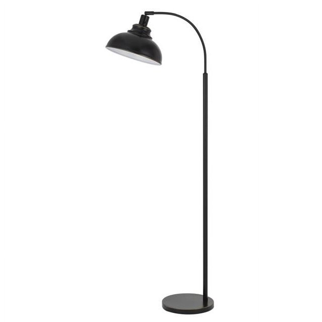 Cal Lighting BO-2964FL-DB Lampe de Sol Réglable en Métal 60W Dijon avec Base de Poids et Interrupteur Marche/arrêt, Bronze Foncé