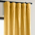 thumbnail image 2 of Ochre Dune Textured Solid Cotton Curtain Pair (2 Panels), Ochre, 50W X 120L, 2 of 6