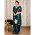 thumbnail image 4 of Floral Foil Printed Zari Pure Chiffon Saree - 29164172, 4 of 7