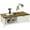 White, variant on HOMCOM Farmhouse Coffee Table with Drawer and Storage Shelf for Living Room