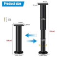 thumbnail image 2 of ZHAOCHENG 4 patas de cama ajustables de 180-300 mm para muebles de baño, patas ajustables para muebles, patas redondas de metal para cama., 2 of 5