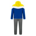 thumbnail image 4 of VBTAPA Men's Hooded Athletic Tracksuit Casual Sports 2 Pieces Suits Color Block Hoodies and Sweatpants Jogging Matching Set with Pockets Yellow XXXL, 4 of 7