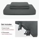 thumbnail image 5 of Duvet Cover Set 3 Piece Solid Color Bedding Set, 110gsm Polyester Microfiber Quilt Cover with Bow Tie Closure,Include 2 Pillowcases(No Duvet) Queen Dark Gray Unique Bargains Juego de Edredón Funda, 5 of 6
