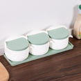 thumbnail image 5 of Three-Can Design Plastic Seasoning Box Set, Flip Design Household Salt Shaker Sugar Bowl,, 5 of 5