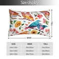 thumbnail image 4 of Disketp Pillow Covers Flowers Birds And Butterflies Pattern Throw Pillow Case Cushion Covers,Cushion For Bedroom,Couch,Home-16"X24", 4 of 9