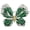 Emerald Green, variant on Vintage Butterfly Brooch for Women, Crystal Rhinestone Statement Pin, Large Colorful CZ Insect Brooch for Coat, Dress, Scarf, Gift Jewelry.