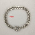 thumbnail image 1 of QMHJE Anchor Clasp Bracelet Women Men Stainless Steel Twist Rope Chain Sailor Wheel Geometric Link Basic DIY Gold Silver Color SH, 1 of 7
