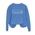 thumbnail image 5 of Uootdi Oversized Long Sleeve Shirt Gift Crewneck Senior Class of 2026 Graduation Sweatshirt for Women Teen Girls Pullover, 5 of 5