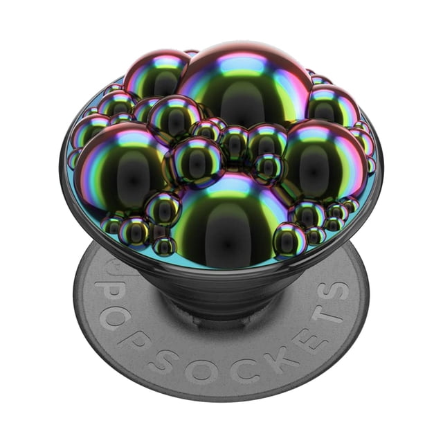 Soporte PopSockets con empuñadura para teléfono, desplegable, con forma de burbuja, aceite