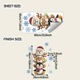 thumbnail image 6 of KOYPTL 2 Sheets Christmas Window Clings Cute Cartoon Santa Snowman Christmas Stickers Removable Winter Window Stickers Decals for Holiday Party Supplies Christmas Decorations for Home Decor, 6 of 6