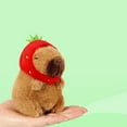 thumbnail image 4 of 4.7Inch Cuddly Capybara Plush Toy Keychains, Stuffed Animals Plush Bag Charms, Gifts for Teens Women & Fans, 4 of 5