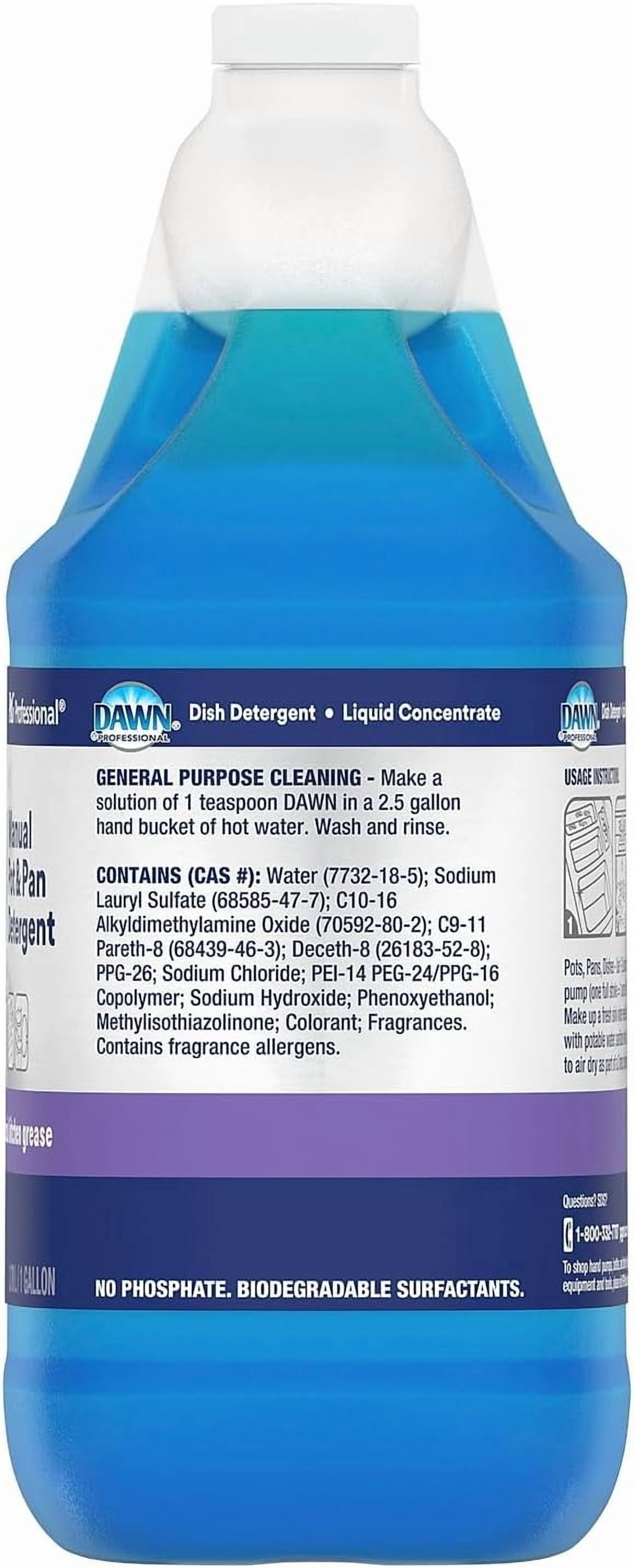 Professional Manual Pot and Pan Liquid Dish Soap, Original Scent, 128 oz., 1 Gal., 4/Carton (57445)-512 Fl Oz (Pack of 1)