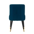 thumbnail image 3 of Manhattan Comfort Eda Dining Chair with Solid Wood Frame in Midnight Blue, 3 of 6