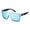 Polarized Blue Lenses With Black Temples 006, variant on FEISEDY Men Sunglasses Polarized Oversized Square Flat Top Cycling Running Fishing Golf Hiking Sports B2990