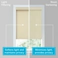 thumbnail image 5 of LEVOLOR Custom Expressions Collection, Cordless Room Darkening Roller Shade, Sand, 36 7/8" Width x 72" Length, 5 of 10